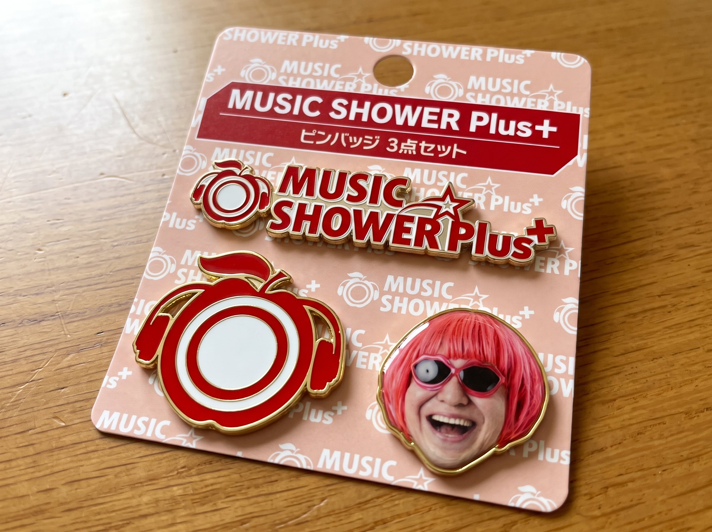 MUSIC SHOWER Plus+ ピンバッジ3点セット